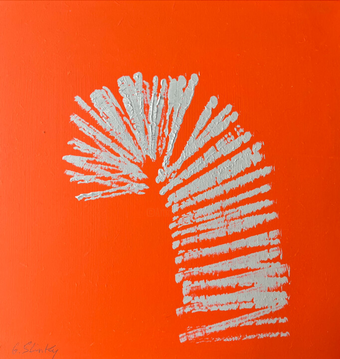 Painting titled "Slinky" by Pierre Bastaroli, Original Artwork, Acrylic