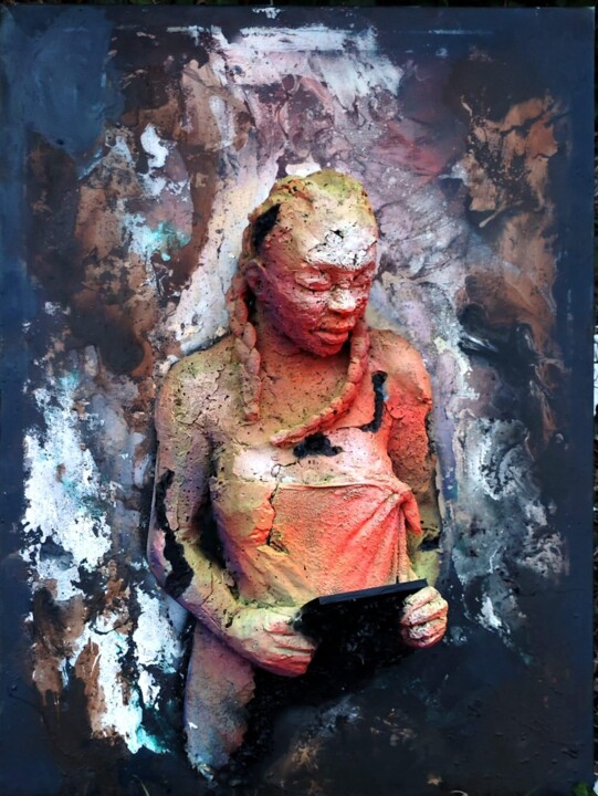 雕塑,  51.2x38.2 in 