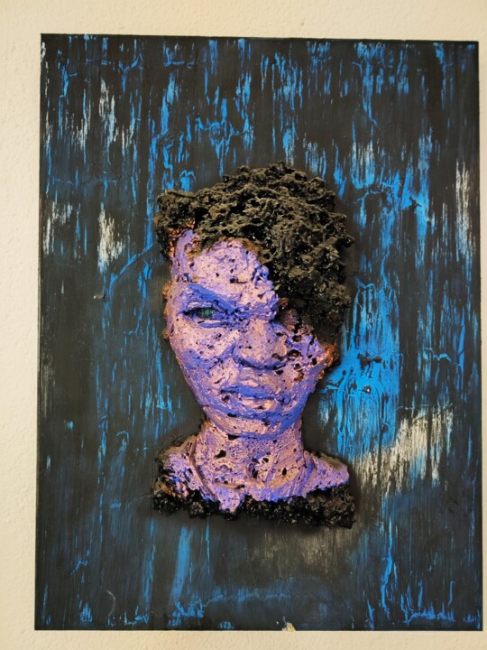 Sculptuur getiteld "FILS ADOPTIF" door Yavo, Origineel Kunstwerk, Hars