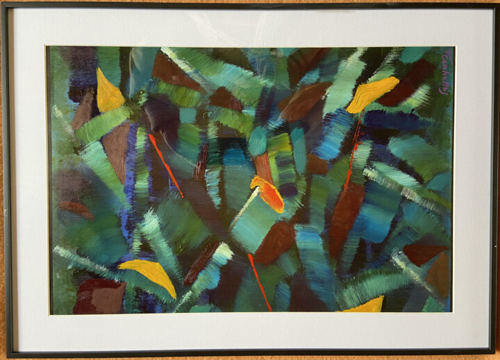 Composition bleue 图画, 19.7x27.6 in