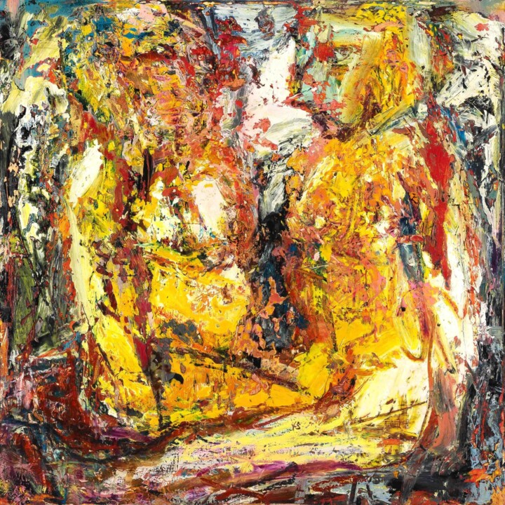 Painting titled "SAPPHO.     (série…" by Cy Pavel, Original Artwork, Oil