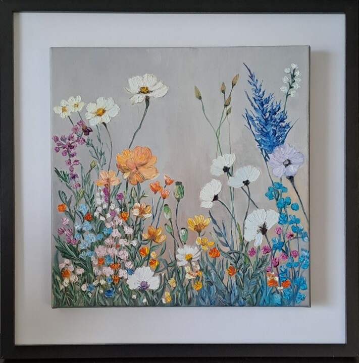 Pintura titulada "Harmonie champêtre" por Francoise Souriau, Obra de arte original, Oleo Montado en Bastidor de camilla de m…