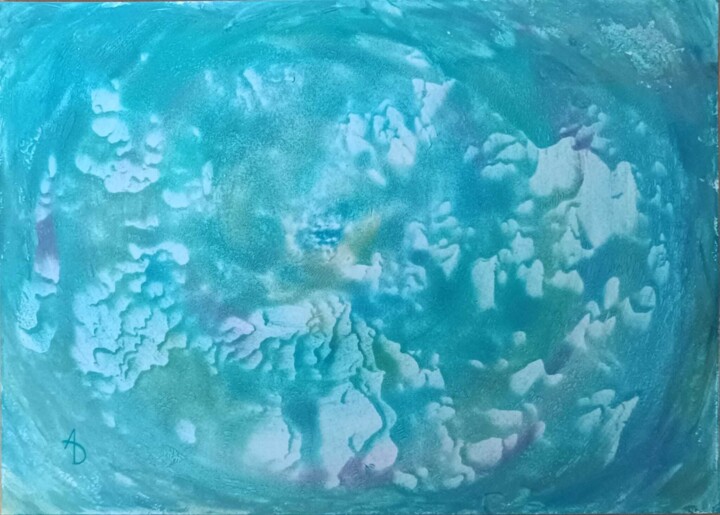 Water portal of reflection 2 Painting, 8.2x11.4 in