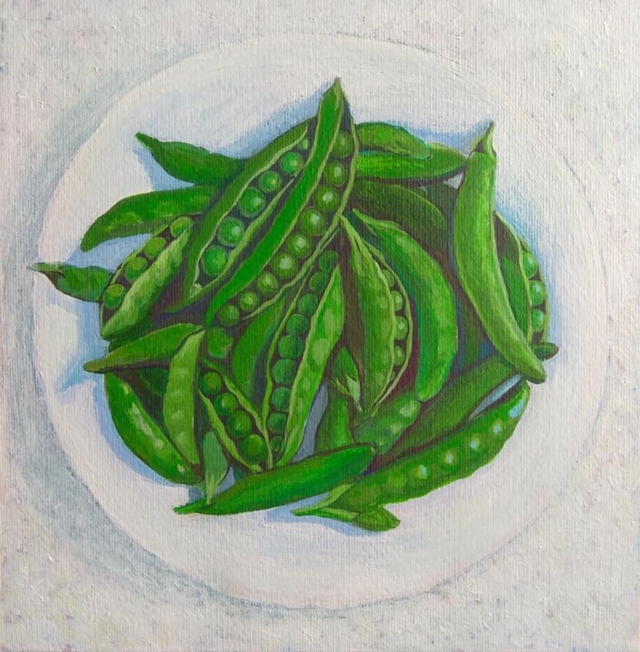 Fortune Plate 绘画, 15.8x15.8 in