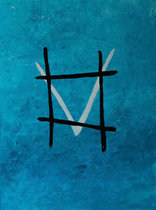 Bird in a Cage 绘画, 21.7x17.7 in