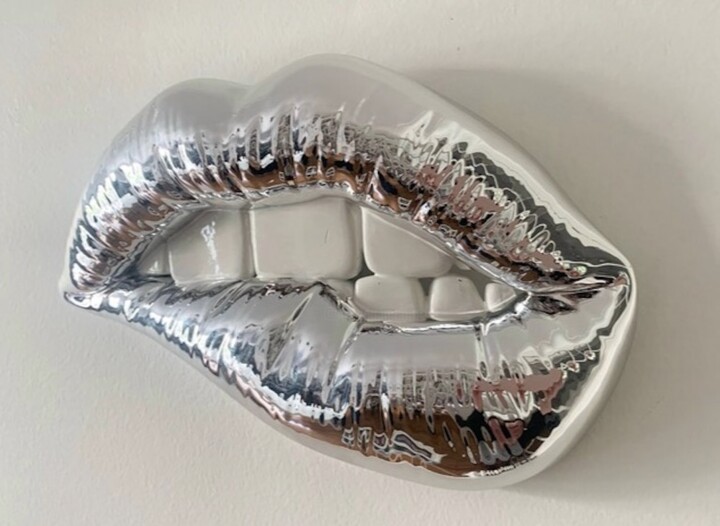 Mmmh Piccole Silver 雕塑, 4.7x7.9 in