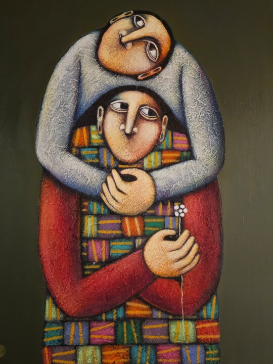 The Gentle Weight of Love Schilderij, 19,7x15,8 in