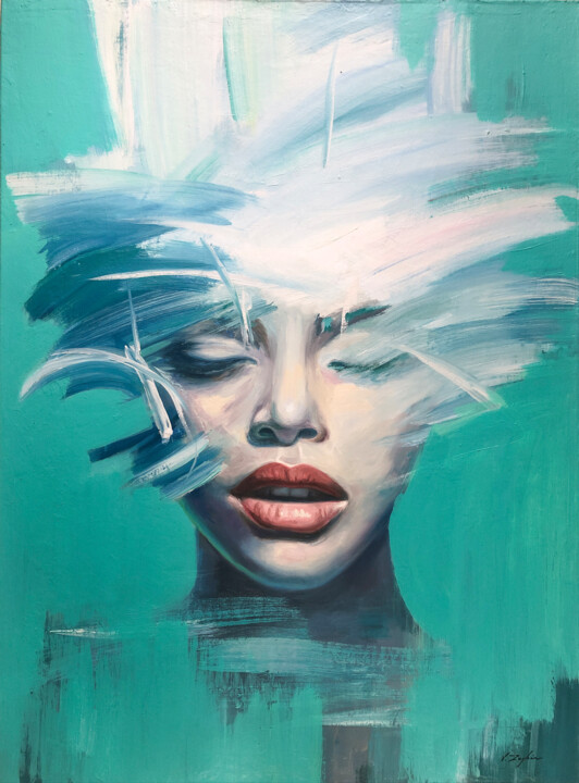 Light. 绘画, 39.4x28.7 in