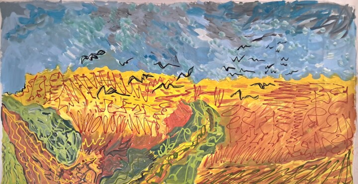 Σκίτσο,  29,5x57,1 in 