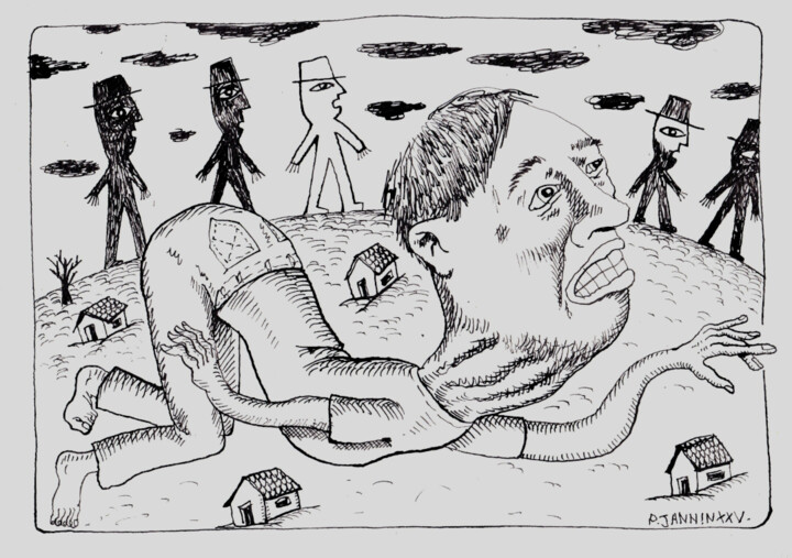 En nage libre Drawing, 8.3x11.7 in