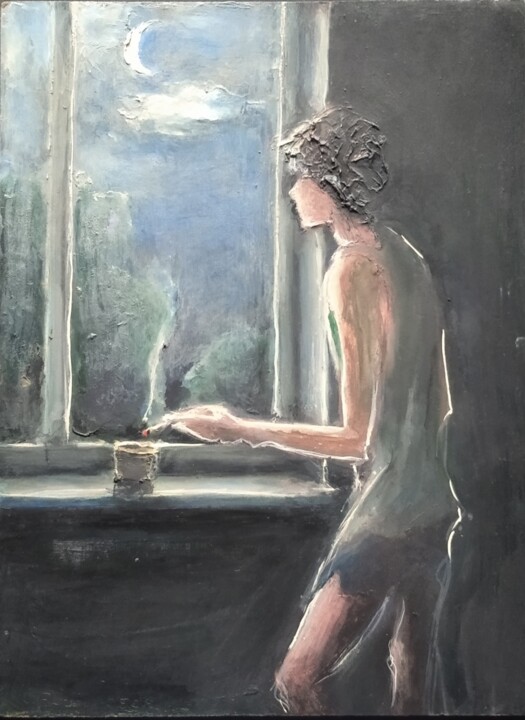 "Я спросил у ясеня.." 绘画, 20.5x15.4 in