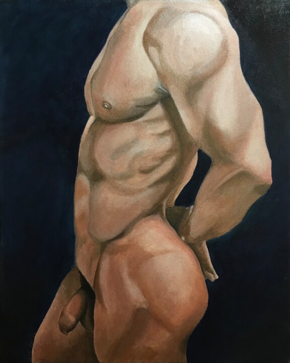 Metallic Desire 绘画, 19.7x15.8 in