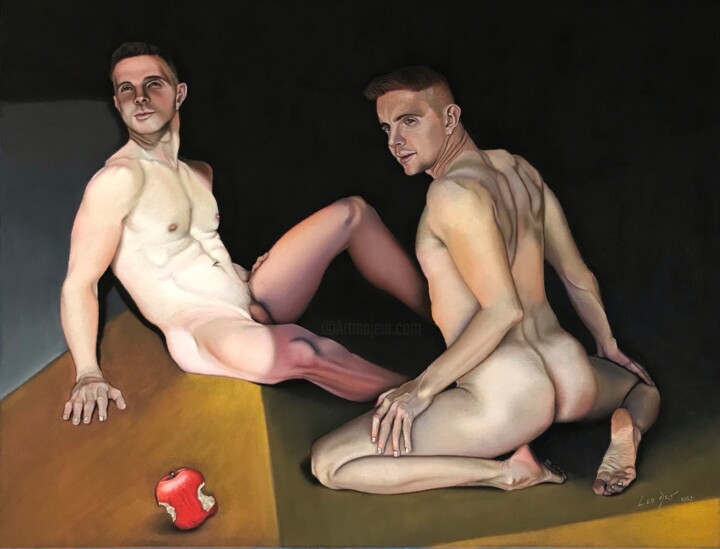 Caught up in Lust 绘画, 19.7x25.6 in