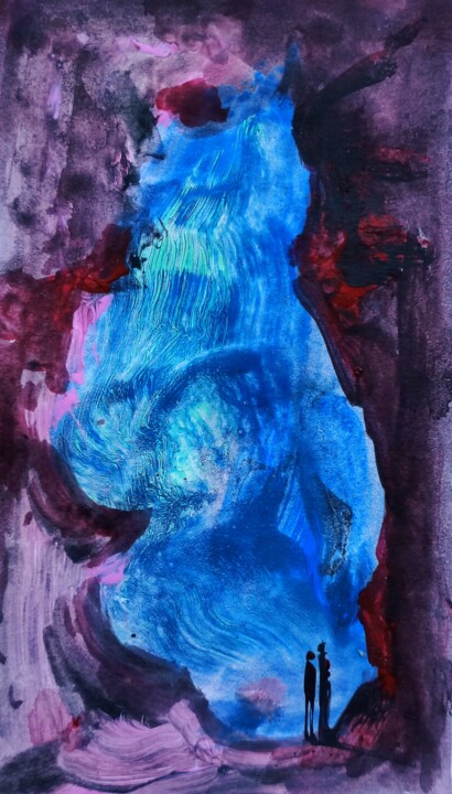 Painting titled "More bored tourists…" by Milto Sideris, Original Artwork, Acrylic