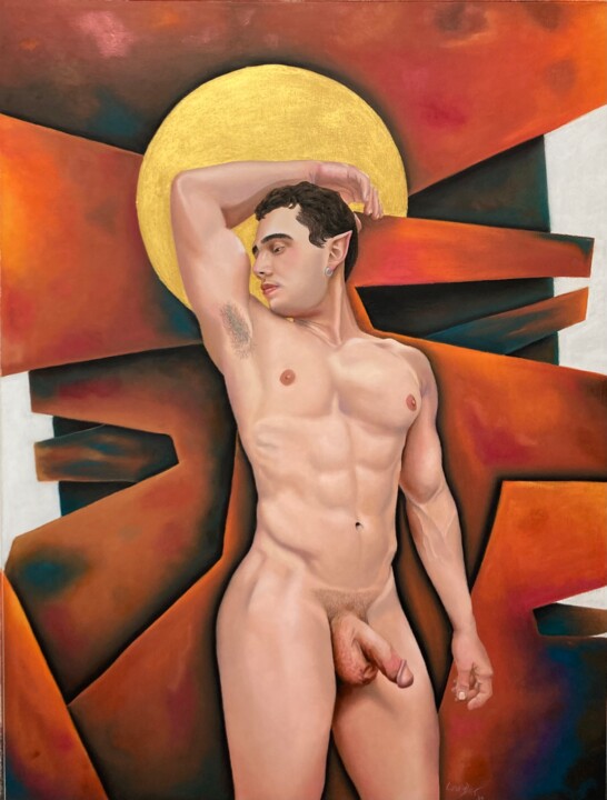 Not the Boy Next Door 绘画, 25.4x19.5 in