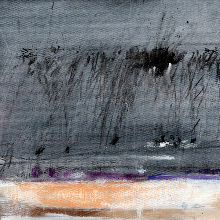 #346, "Taprobana", 25x25 cm acrylique sur toile 绘画, 9.8x9.8 in