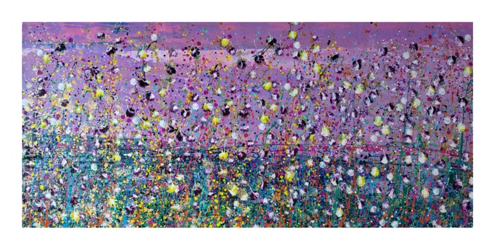 Joie de vivre Painting, 28.4x61.8 in