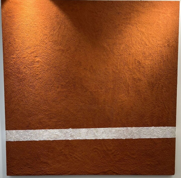 Terre Battue #2 绘画, 39.4x39.4 in