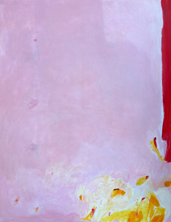 Schilderij getiteld "Spark" door Penelope Van Hoorn, Origineel Kunstwerk, Acryl Gemonteerd op Frame voor houten brancard