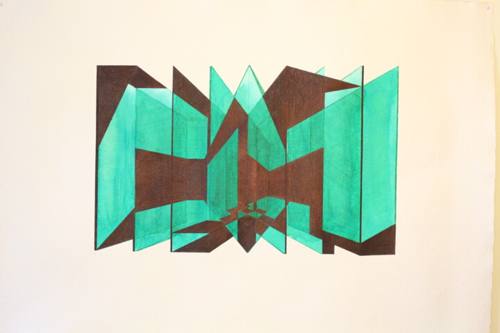 vert n°1 图画, 35.4x51.2 in