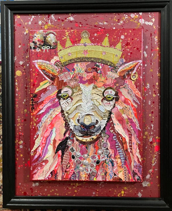 The Queen 拼贴, 19.3x15.8 in