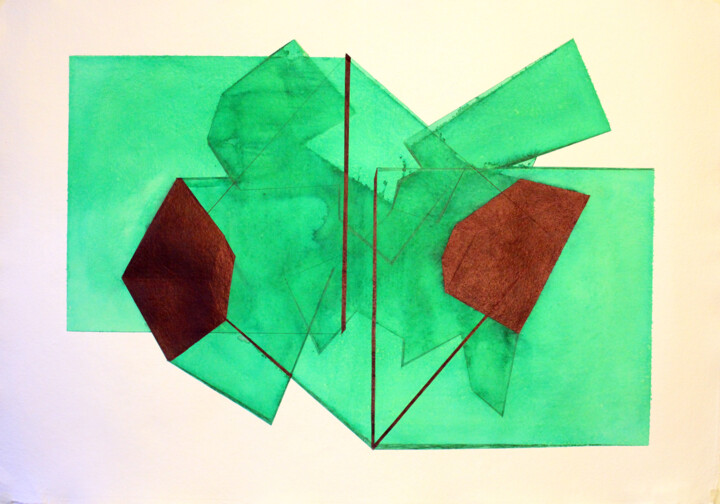 vert n°2 图画, 35.4x51.2 in