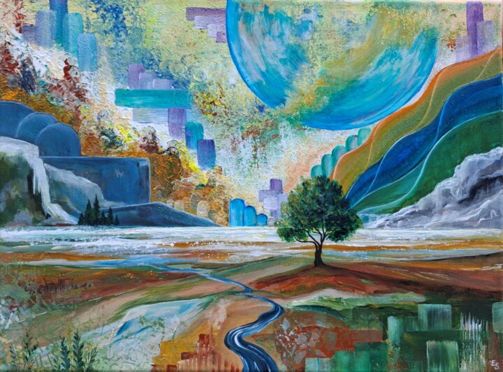 Celestial Awakening Pintura, 11,8x15,8 in