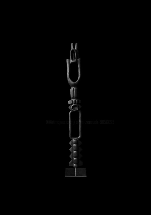 Black Soul 3 Skulptur, 63x7,1 in