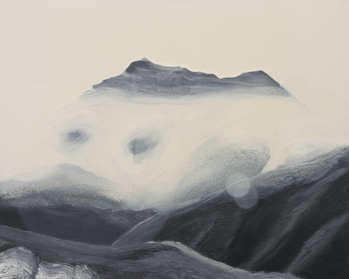绘画 标题为“Berge III” 由Markus Honerla, 原创艺术品, 油 安装在木质担架架上