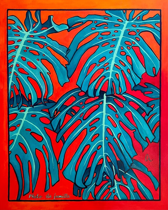 Painting titled "Photo de famille" by Aurore Labre, Original Artwork, Acrylic