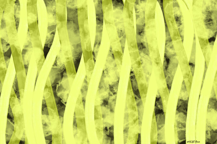 Yellow Forest - Print 数字艺术, 23.6x35.4 in