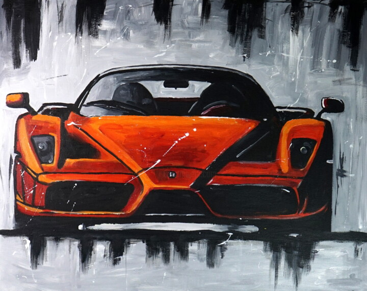 Red Legend Enzo 绘画, 31.5x39.4 in