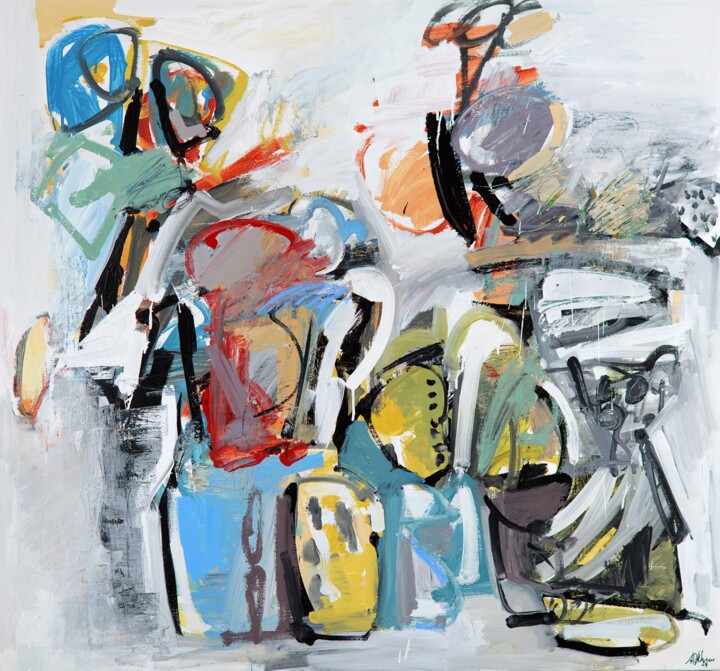 绘画,  51.2x55.1 in 