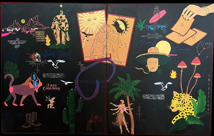 Wild soul 绘画, 39.4x63 in