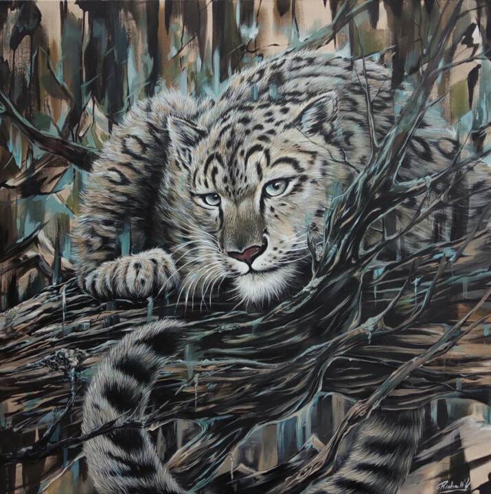 Protection 绘画, 39.4x39.4 in