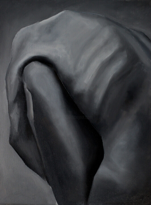 Veiled Presence 绘画, 15.8x11.8 in