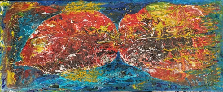 绘画,  23.6x9.7 in 