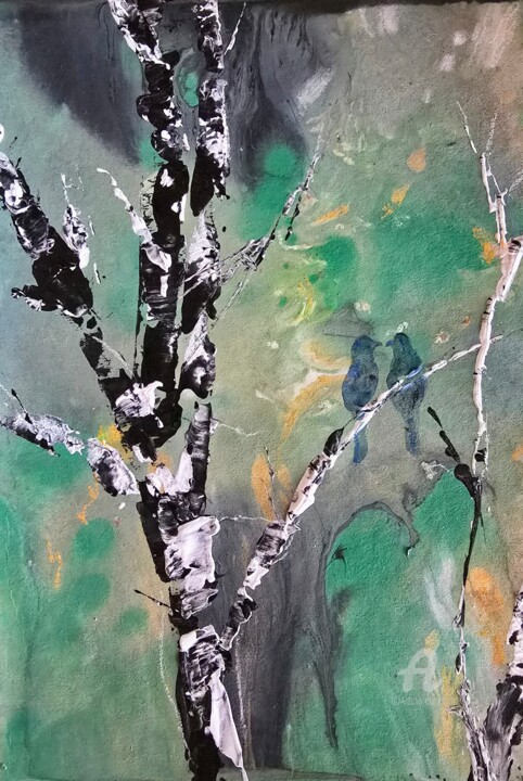 Akwarela pt.Nasze Randez-Vous 6 Painting, 11.8x8.3 in