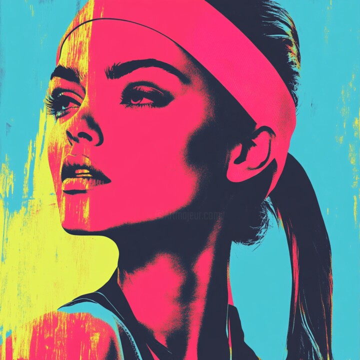 SPORTY 绘画, 19.7x19.7 in