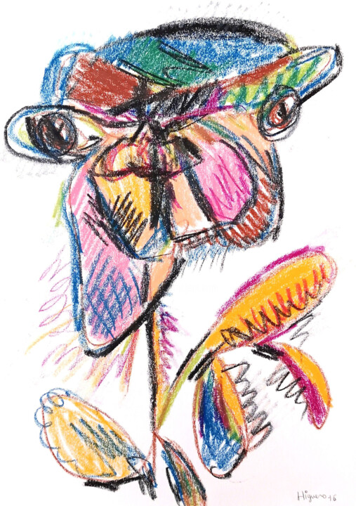 THE FARMER 绘画, 12.6x9.1 in