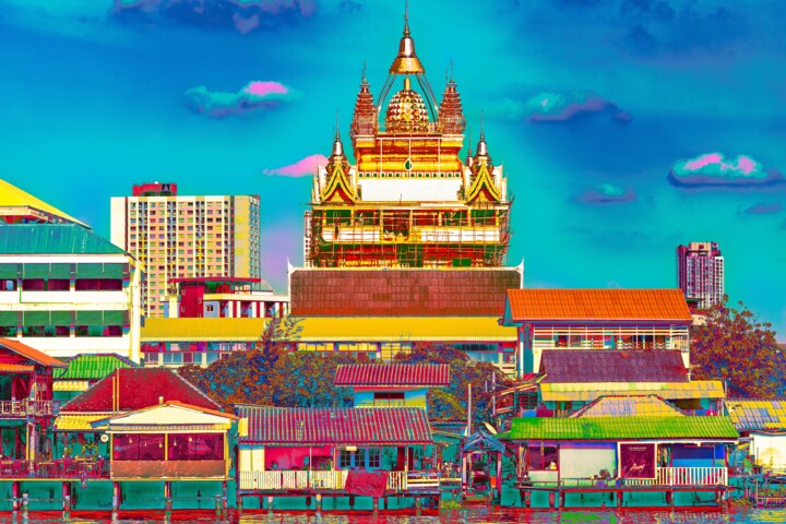 Patchwork made in Bangkok Fotoğraf, 23,6x35,4 in