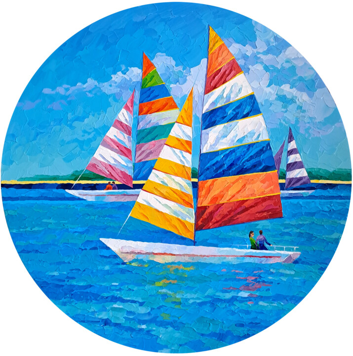 Joyful Breeze Tablo, 23,2x23,2 in