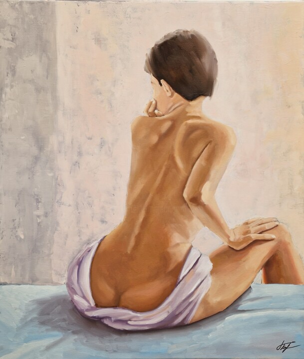绘画 标题为“Morning 1” 由Tatiana Karchevskaya, 原创艺术品, 油 安装在木质担架架上