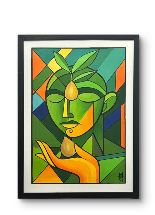 Semente de Luz 绘画, 23.6x16.5 in