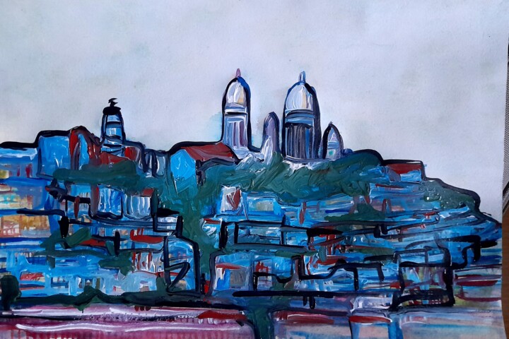 Paris 绘画, 11.7x16.5 in