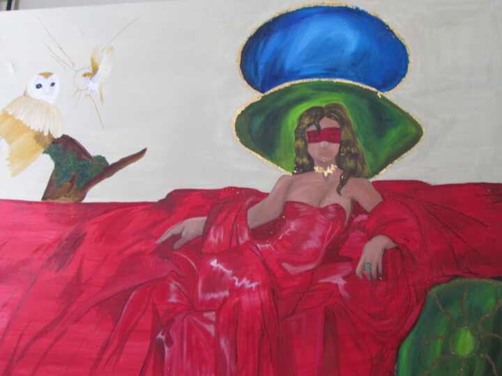 silencio carmesì Peinture, 51,2x69,7 in