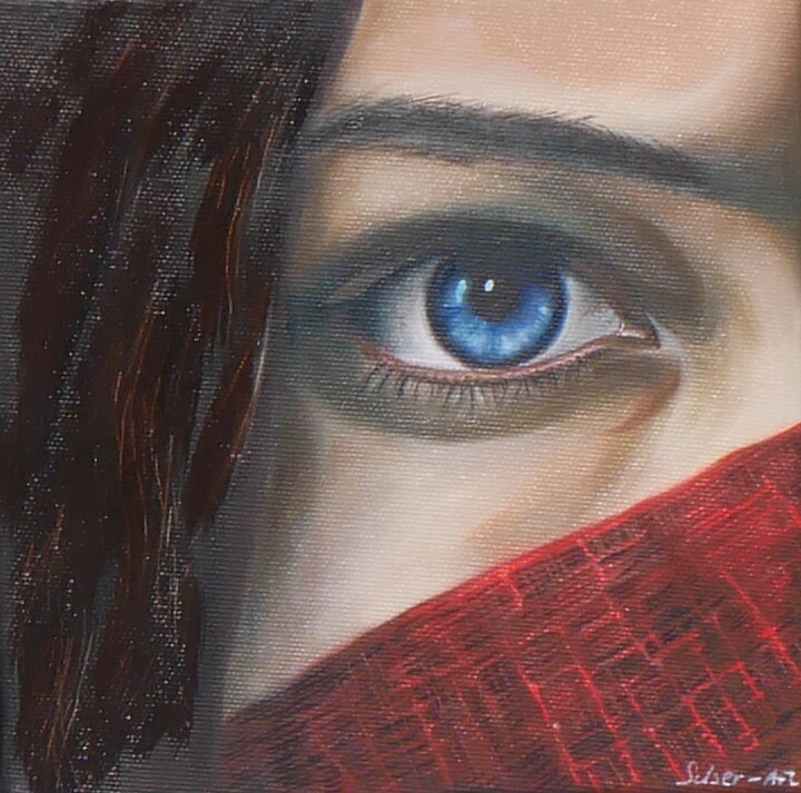 Painting titled "Focalizzatta" by Sulser-Art, Original Artwork, Oil Mounted on Wood Stretcher frame