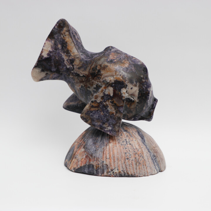 Pez solitario Sculpture, 9.5x8.7 in