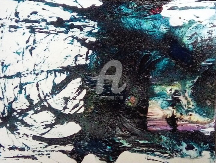 绘画 标题为“"différents univers"” 由Paula Clemence, 原创艺术品, 颜料 安装在其他刚性面板上