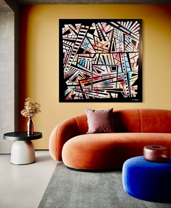 Choreography of Chaos Pittura, 47,2x47,2 in